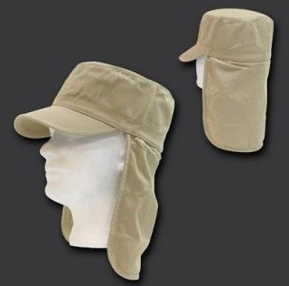 Khaki Foreign Legion Fishing Boating Sun Protector French Cap Caps Hat 