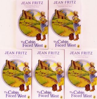 CABIN FACED WEST Jean Fritz NEW w/*rm CLASSROOM SET 5pk
