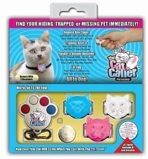 Cat Caller Pet Dog Remote Control Locator Collar ID Tag