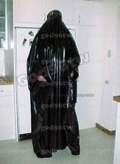   Rubber Gummi Zentai catsuit bodysuit Burqa Gothic Halloween Catsuit