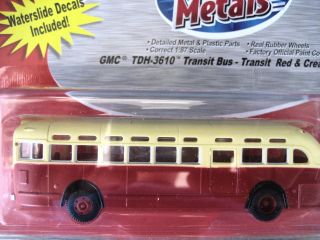 CMW/Mini Metals (HO 187) GMC Transit Bus (Red) New Release
