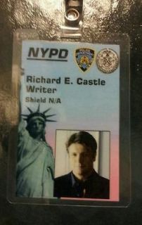 Castle TV Series ID Badge NYPD Richard E. Castle Writer