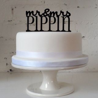 Personalised Bespoke Wedding Cake Topper   Mr & Mrs Design   Various 