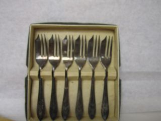 Set of Loxly Pastry Forks Mauriece Stables Ltd From Sheffield England