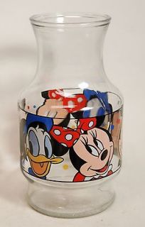   Minnie Mouse Donald Duck Two Quart Carafe Orange Juice Jar Jug Sun Tea