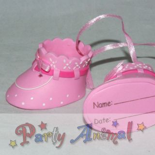 Cake Decorations Claydough *Pair Baby Booties PINK*Cake Toppers 