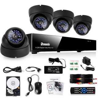 Zmodo 4CH DVR Indoor Outdoor CCTV Home Security Surveillance Camera 