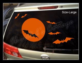   Night Halloween Scary Wall Art Window Decoration Stickers Car Sticker