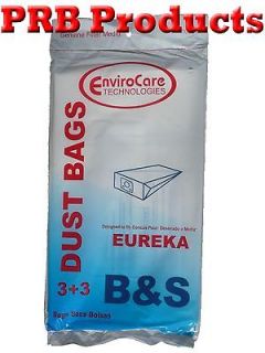 Eureka B & S Canister Vacuum Cleaner Bags +Filter 52329 52329A 6 