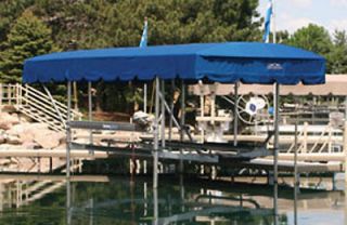 RidgeLine Boat Lift Canopy 20 x 108 Featuring Shelterite 18oz Fabric