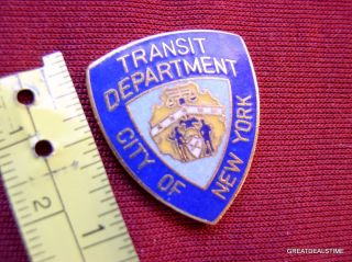   Dept New York City PD Proud Mini Police Shield Badge Cops Lapel Pin