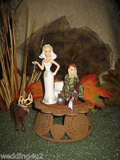 camo wedding cake toppers in Cake Toppers