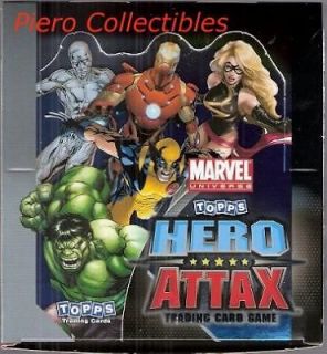 Marvel Hero Attax Box 24 Packs Cards Topps Italy