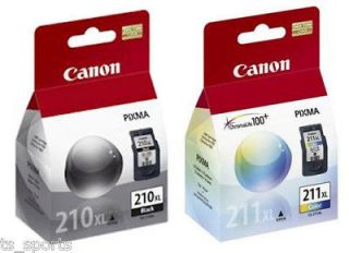 Genuine Canon PG 210XL (black) & CL 211XL (color)   NEW