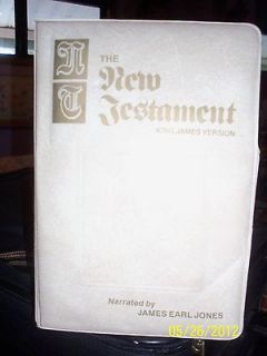 THE NEW TESTAMENT KJV ON CASSETTES. NARRATED BY JAMES EARL JONES IN 