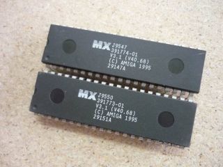NEW NOS IC Kickstart 3.1 40.68 Rom 391774 01 &  02 Chip Commodore 