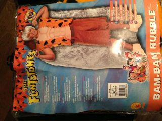Bam Bam Rubble Flintstones Halloween Costume Young Adult M (fits 34 