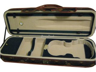 Strong Full Size 4/4 Violin Case, Vivid Exterior Cloth with Hygrometer 