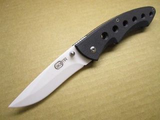 Ceramic White blade folding pocket knife G 10 handle scales   DOLPHIN 