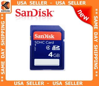 New SanDisk Secure Digital 4GB SD Memory Card 4 GB Class 4