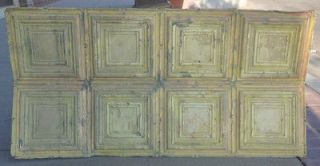 Antique tin ceiling tile 24 by 48 inches.