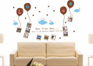 Newly listed B Photo Frame Memory On Balloon Removable Wall Sticker 