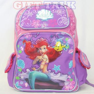 Disney Princesses Ariel w/Flounder School Backpack 16 (Shinning Shell 