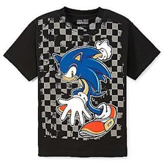 New Boy Sonic The Hedgehog T Shirt Tee Size S8 M10/12 L14/16 XL18