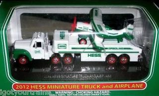 IN STOCK 2012 Hess MINI Transport Truck & Airplane   MINT Miniature