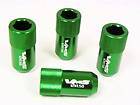 20 PC TUNER HEX STYLE RACING LUG NUTS 12X1.25 KEY GREEN