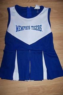   of M Memphis Tigers Cheer Uniform Dress Cheerleader Blue EUC