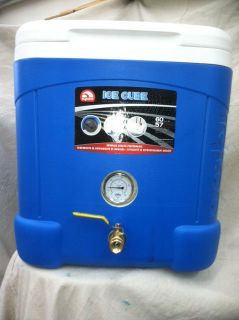   GALLON COOLER MASH TUN WITH SPARGE, THERMOMETER AND VALVE HOMEBREWING