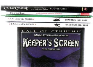 CALL OF CTHULHU VARIOUS EDITIONS ADVENTURES RULES MULTI