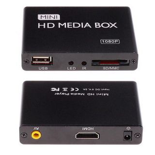 Mini 1080P High Definitio​n Media Player for TV HDMI USB SD AV
