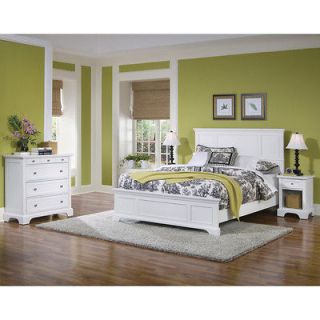 New Home Decor Furniture Rich White Queen Size Bed Night Stand Chest 