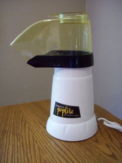   POPLITE ELECTRIC HOT AIR POPCORN POPPER / Coffee Bean Roaster WHITE