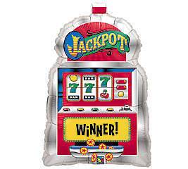 29 Slot Machine Jackpot WINNER Casino Party Balloon