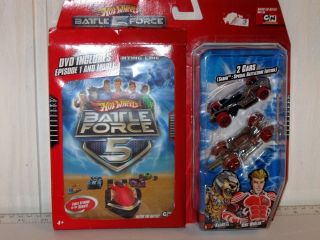 Hot Wheels Battle Force 5 Collector Gift Set with BONUS DVD