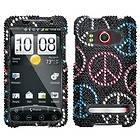   Bling Diamante SnapOn Hard Case Protector Cell Phone Cover for HTC EVO