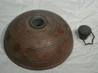   British Made Wafax Copper Bed Foot Wamer Hot Water Bottle Old Patina