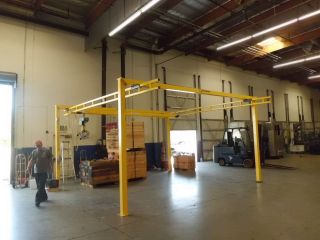 20 x 20 Warehouse Industrial Bridge Crane Overhead Gantry 500lb 