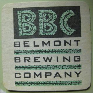 BBC BELMONT BREWING COMPANY Beer Coaster Mat CALIFORNIA