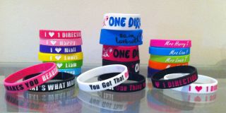 One Direction Wristbands Bracelet I Love 1 Direction take with concert 