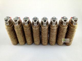 Bic Lighters Wrapped in 16 Feet Organic Hemp Wick Natural Bees Waxed 