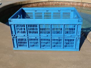 COLLAPSIBLE STORAGE CRATE, STACK ABLE 21 x 14 x 10.5 open x 2 