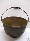 Large Antique Cast Iron Cauldron Hog Pig Scalding Pot 