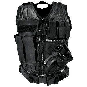 NcSTAR PVC Heavy Duty Tactical Vest for Hunting/Airsof​t Paintball 