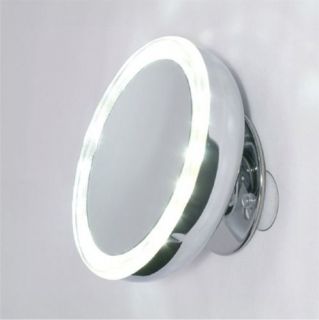 Lighted Suction Cup 5X Mirror & Travel Pouch #MP10115
