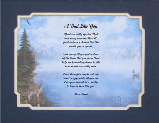 Personalized Poem For Father Dad Gift For Fathers Day 10 Designs