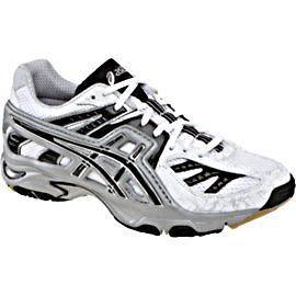 New Womens Asics Gel VolleyLyte Volleyball Shoes   White/Black/Silver 